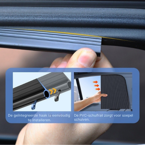 SolarShield™ AutoRaam ThermoGordijn Set (4-delig)